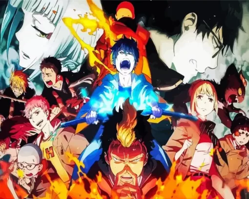 Blue Exorcist Anime Poster Diamond Paintings