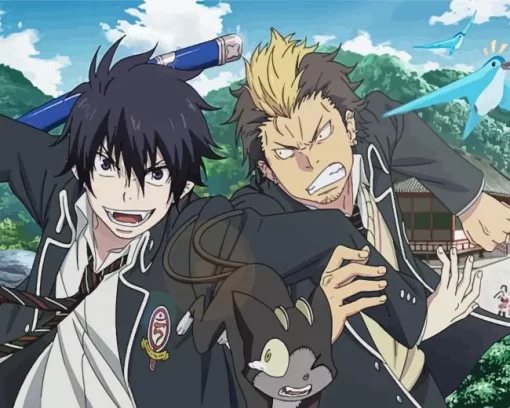 Blue Exorcist Rin And Suguro Diamond Dotz