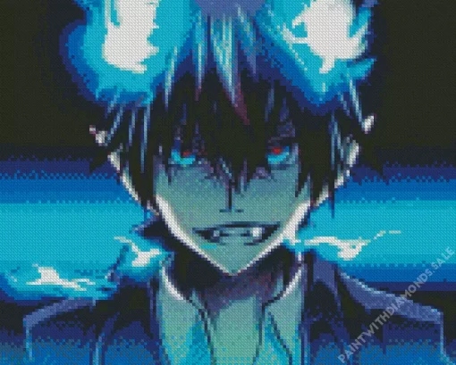 Blue Exorcist Rin Okumura Diamond Paints