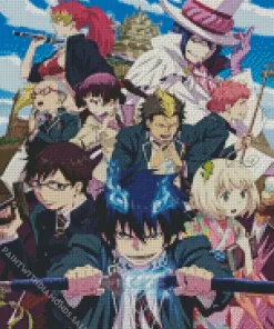 Blue exorcist anime characters Diamond Paints