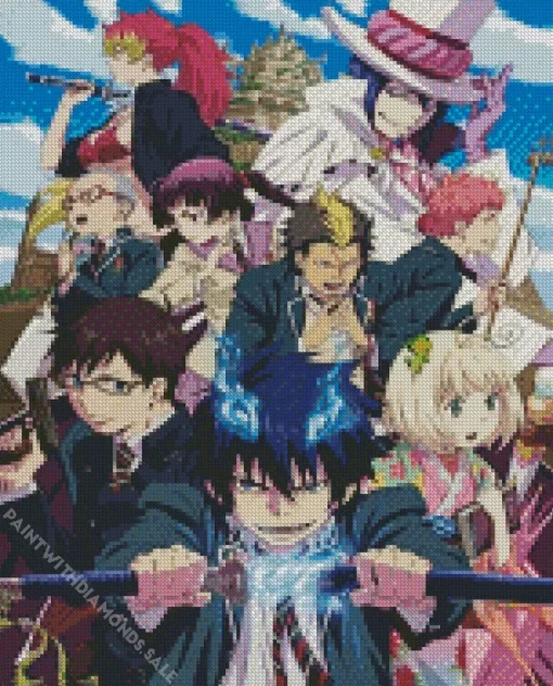 Blue exorcist anime characters Diamond Paints