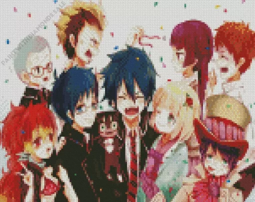 Blue exorcist manga characters Diamond Paints