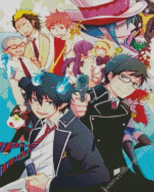 Blue exorcist manga serie Diamond Paints