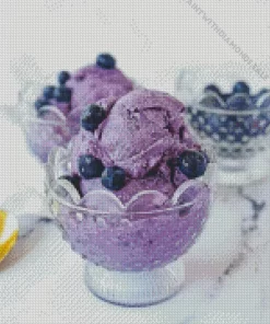 Blueberry Ice Cream Diamond Painting