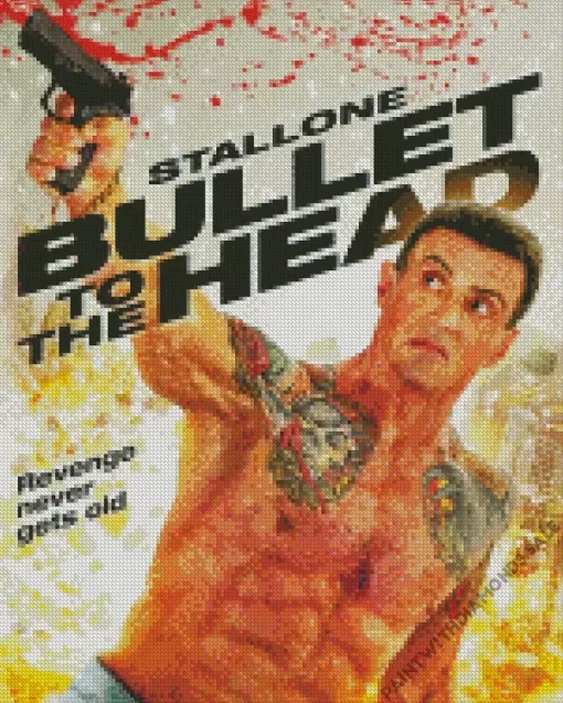 Bullet To The Head Sylvester Stallone Diamond Painting