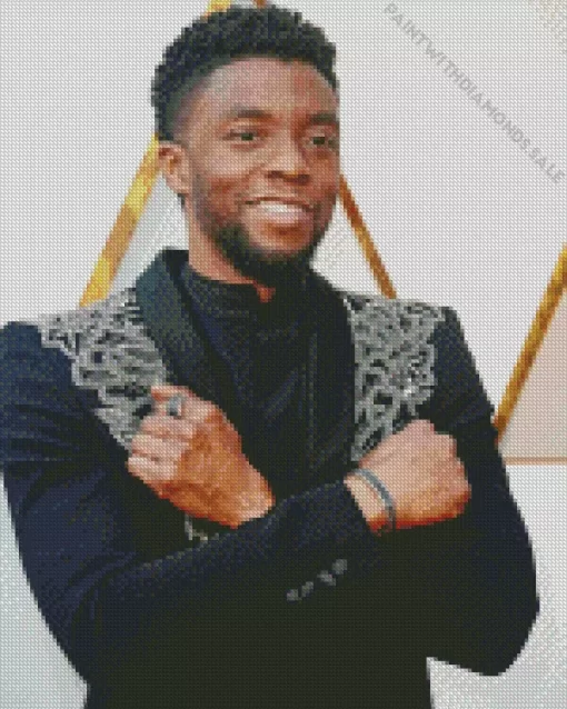 Chadwick Boseman Actor Diamond Painting