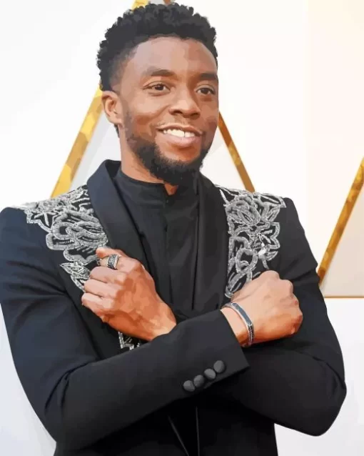 Chadwick Boseman Actor Diamond Painting