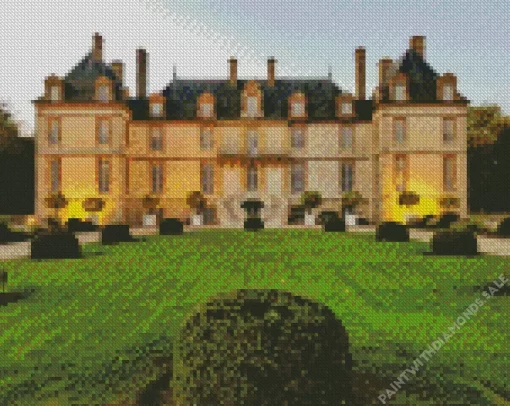 Chateau De Bourron Paris France Diamond Painting