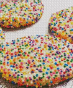 Chewy Sprinkle Cookies Diamond Painting