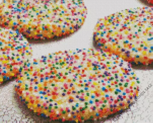 Chewy Sprinkle Cookies Diamond Painting