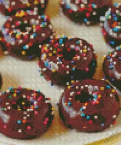 Chocolate Baked Donuts Diamond Painting