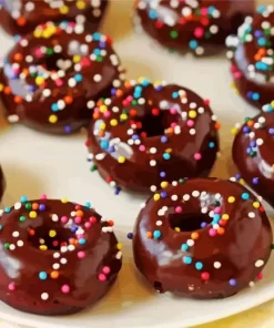 Chocolate Baked Donuts Diamond Painting