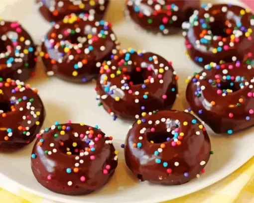 Chocolate Baked Donuts Diamond Painting