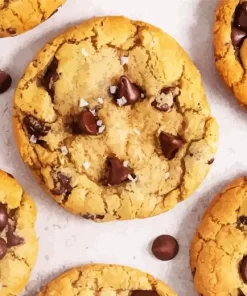 Chocolate Chip Cookies Close Up Diamond Painting