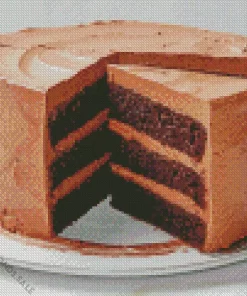 Chocolate Layer Cake Diamond Painting