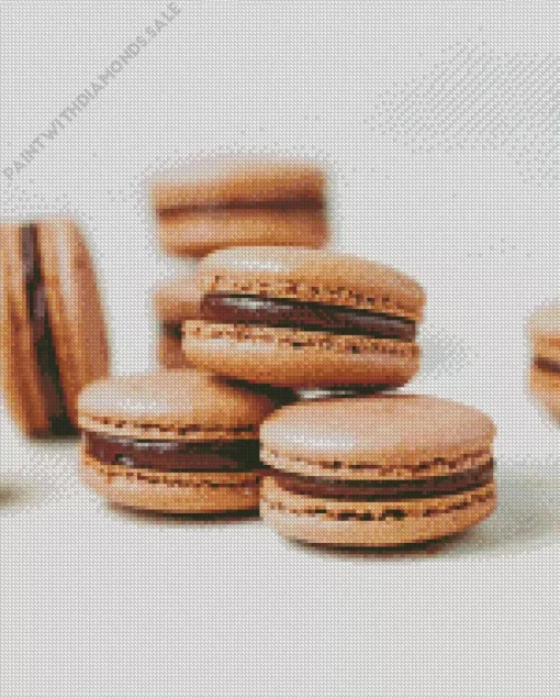 Chocolate Macarons Diamond Painting