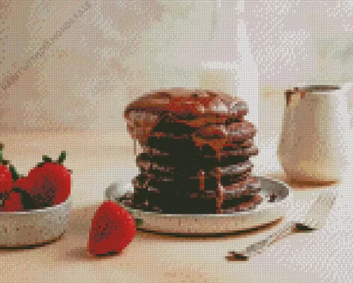 Chocolate Pancakes Diamond Painting