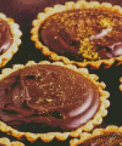 Chocolate And Salted Caramel Tarts Diamond Painting