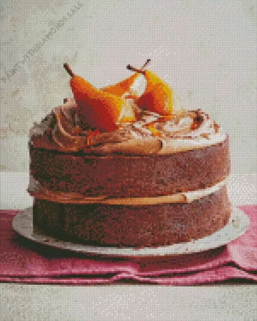 Chocolate Cake With Caramel Diamond Painting