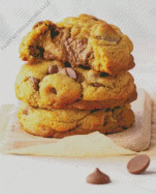 Chunky Chocolate Chip Cookies Diamond Painting