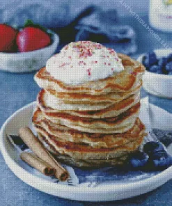 Cinnamon Sweet Cream Pancakes Diamond Painting