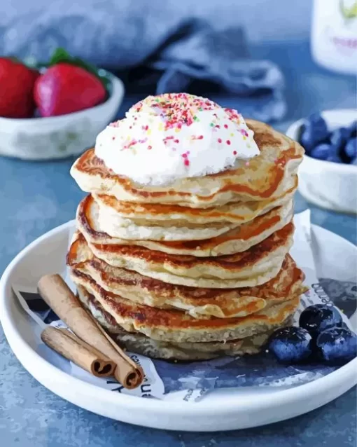 Cinnamon Sweet Cream Pancakes Diamond Painting