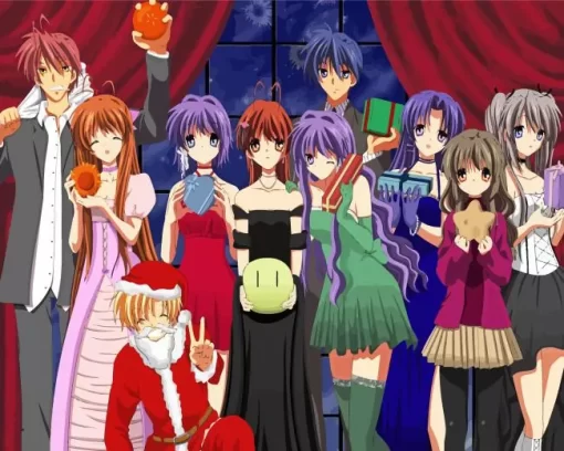 Clannad Anime All Characters Diamond By Numbers