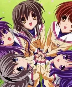 Clannad Anime Girls Diamond By Numbers