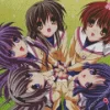 Clannad Anime Girls Diamond Paints