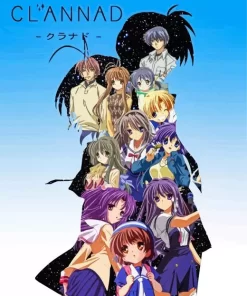 Clannad Anime Poster Diamond By Numbers