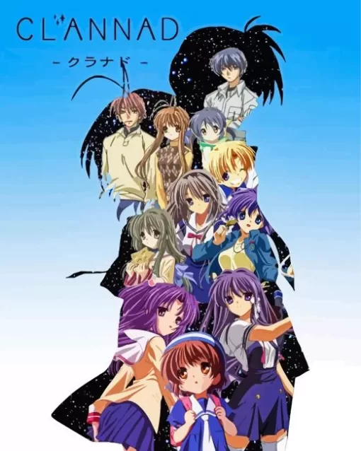 Clannad Anime Poster Diamond By Numbers