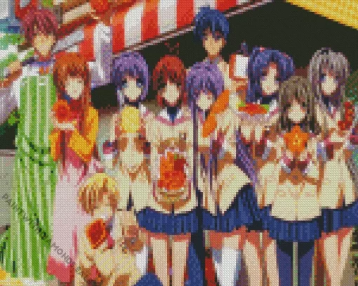 Clannad Characters Diamond Paints