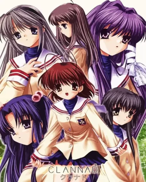 Clannad Girls Diamond By Numbers