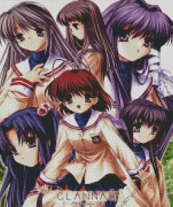 Clannad Girls Diamond Paints