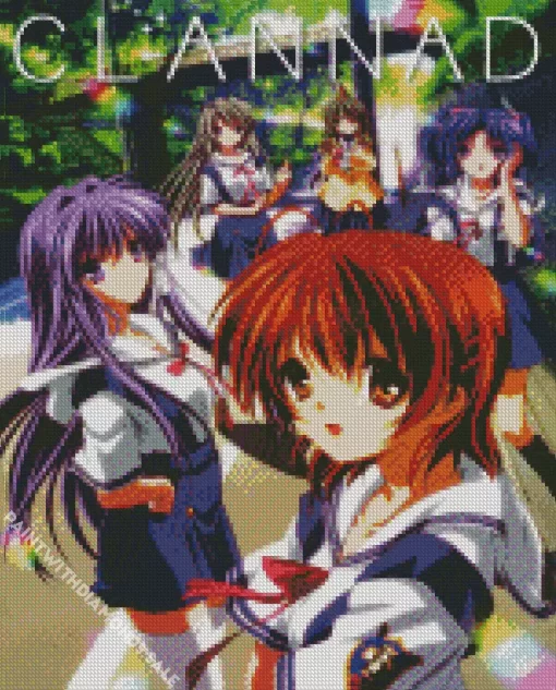 Clannad Manga Serie Diamond Paints