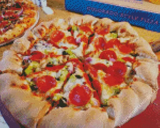 Colorado Mountain Pizza Diamond Painting