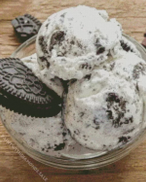 Cookies And Cream Ice Cream Diamond Painting