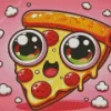 Cute Cartoon Pizza Diamond Painting