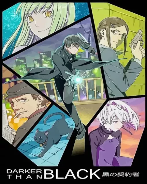 Darker than Black Anime Poster Diamond By Numbers