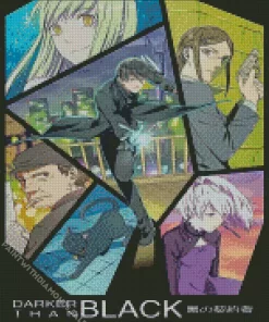 Darker than Black Anime Poster Diamond Dotz