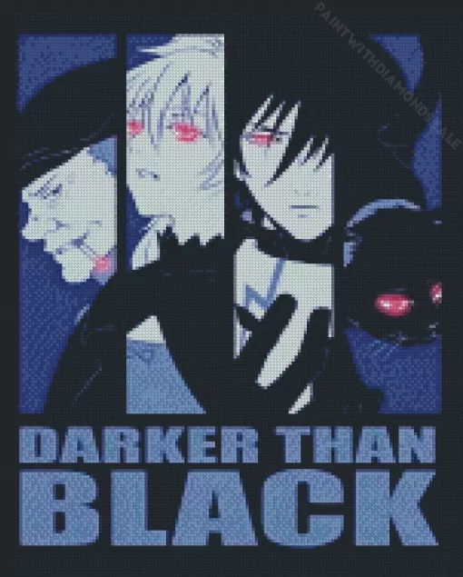 Darker than Black Poster Diamond By Numbers