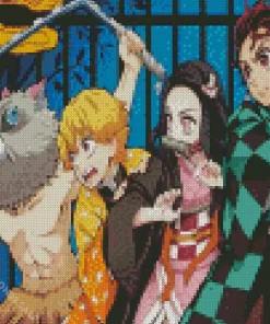 Demon Slayer Kimetsu No Yaiba Diamonds By Numbers