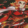 Demon Slayer Kyojuro Rengoku Diamonds By Numbers