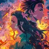 Demon Slayer Tanjiro And Nezuko Diamond Paints