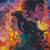 Demon Slayer Tanjiro And Nezuko Diamonds By Numbers