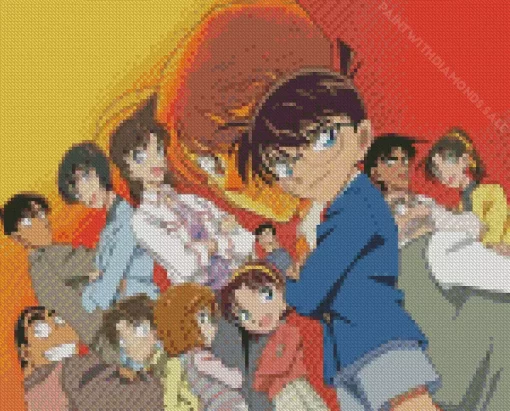 Detective Conan Characters Diamond Paints