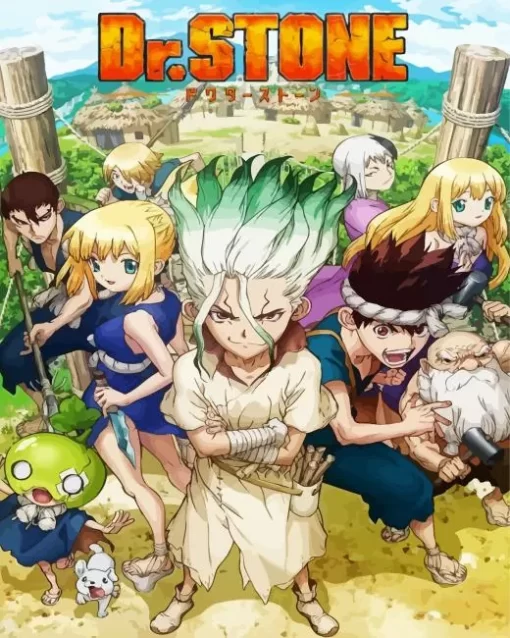 Dr Stone Manga Poster Diamond Dotz