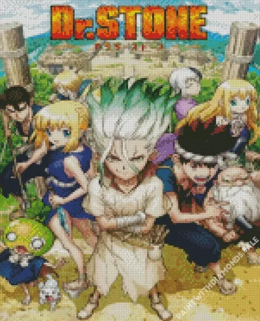 Dr Stone Manga Poster Diamond Paints