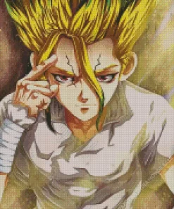 Dr Stone Senku Diamond Paints