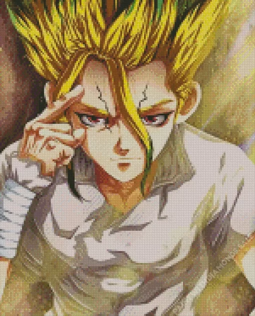 Dr Stone Senku Diamond Paints